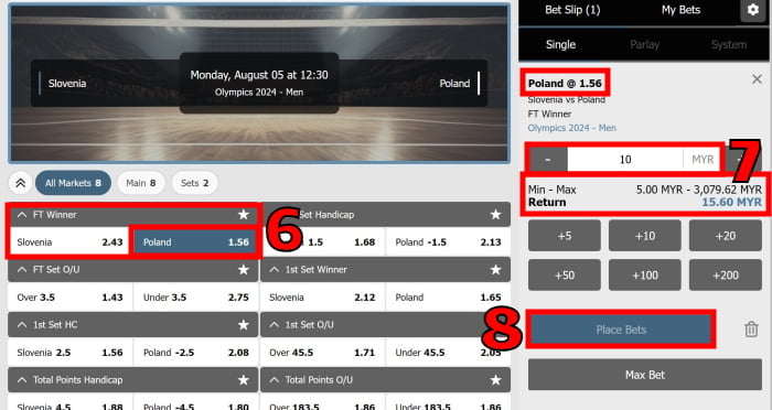 how to bet on volleyball online w88 guide step 3