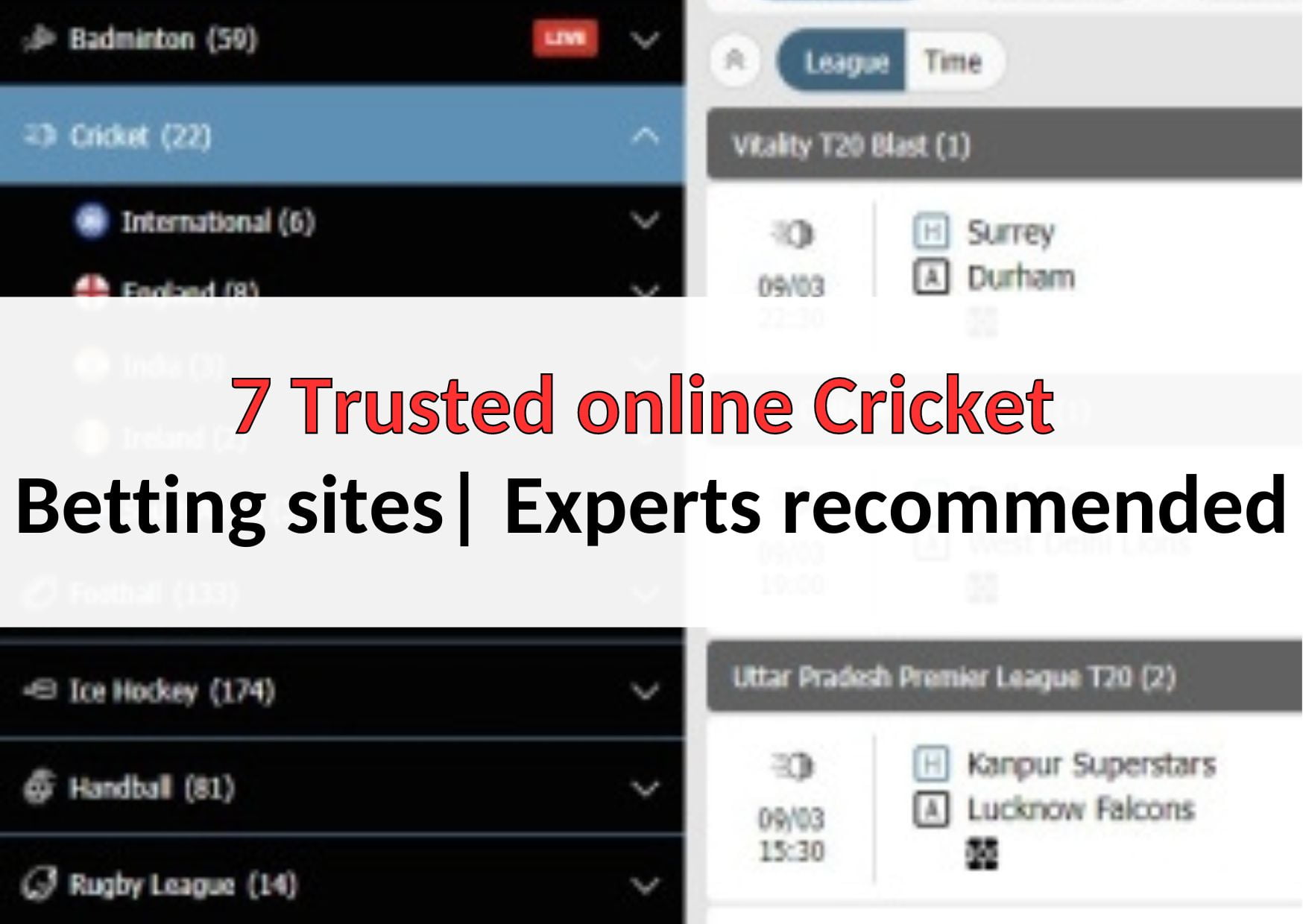 7 Trusted online Cricket Betting sites Experts recommended