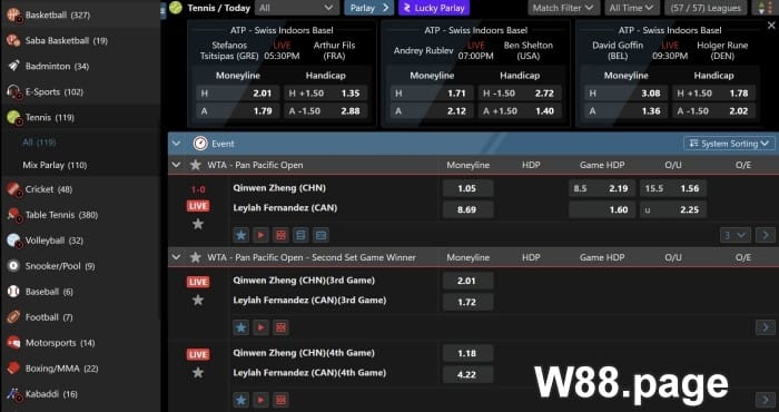 live tennis betting beginners guide by w88.page
