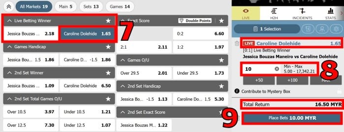 live tennis betting beginner's guide play for rm5 only