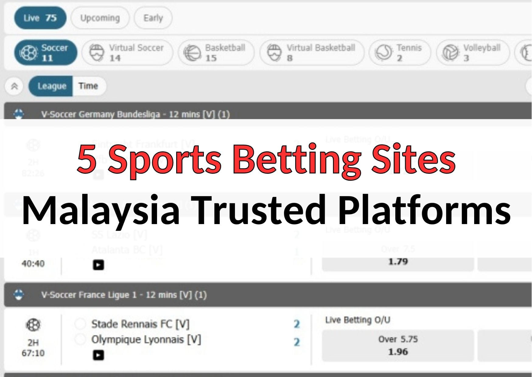 5 Sports Betting Sites Malaysia
