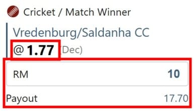 example of betting odds cricket betting rules