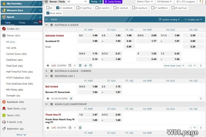 sports betting sites malaysia for beginners w88 malaysia