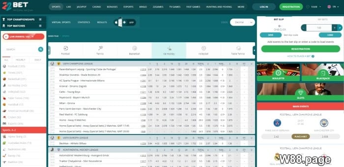 sports betting sites malaysia w88.page 22bet review