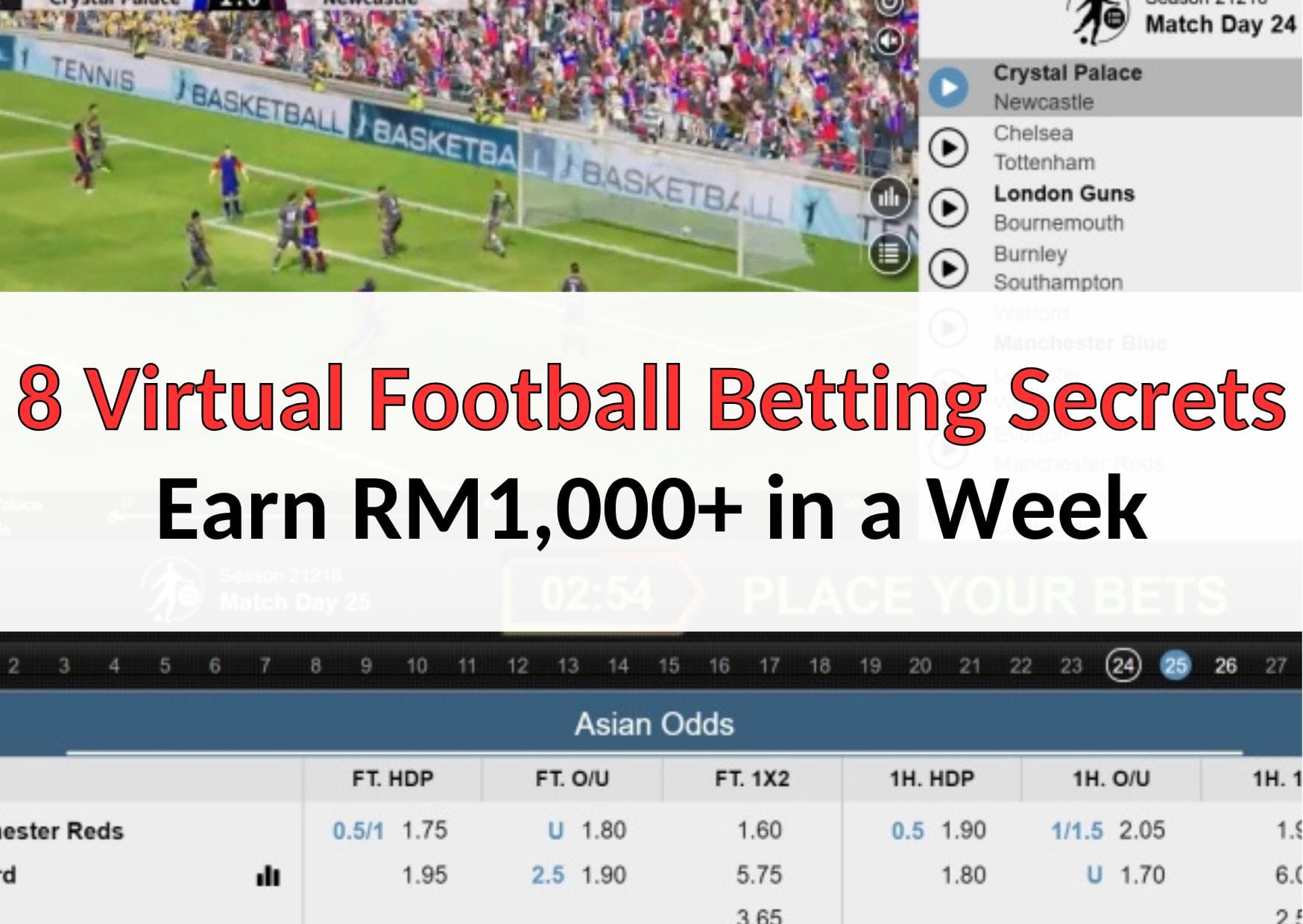 8 Virtual Football Betting Secrets for new players