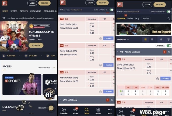 best tennis betting apps in malaysia m88 mansion