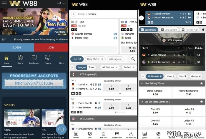 best tennis betting apps on the internet w88