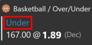 basketball betting over under learn what are under bets