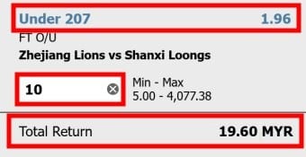 basketball betting over under odds explained with examples