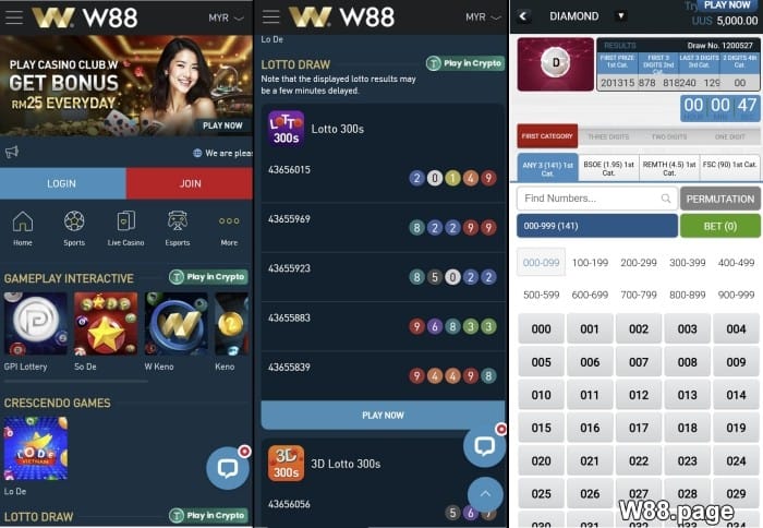 best malaysia lottery app download w88 mobile