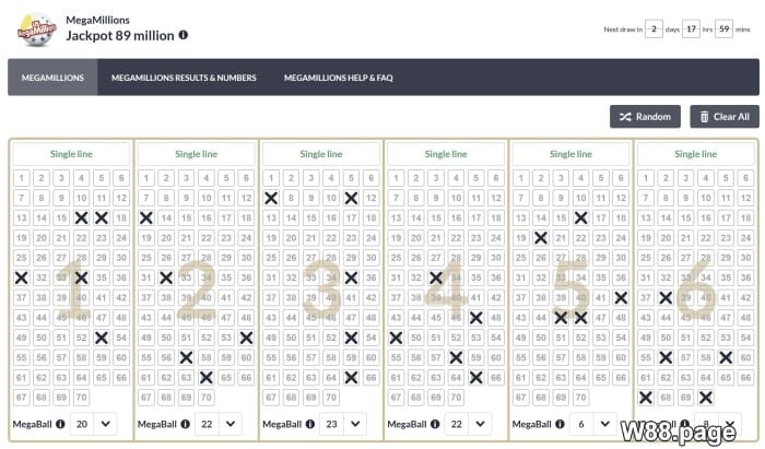 enjoy mega millions jackpot lottery online game