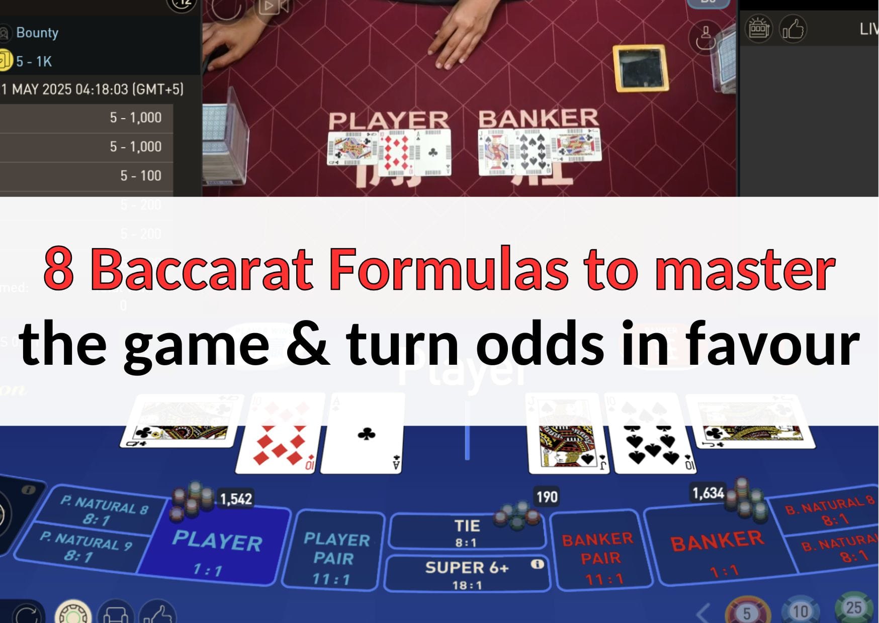8 Baccarat Formulas to master the game & turn odds in favour
