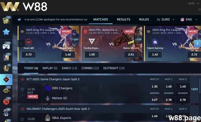 W88 malaysia best valorant betting sites