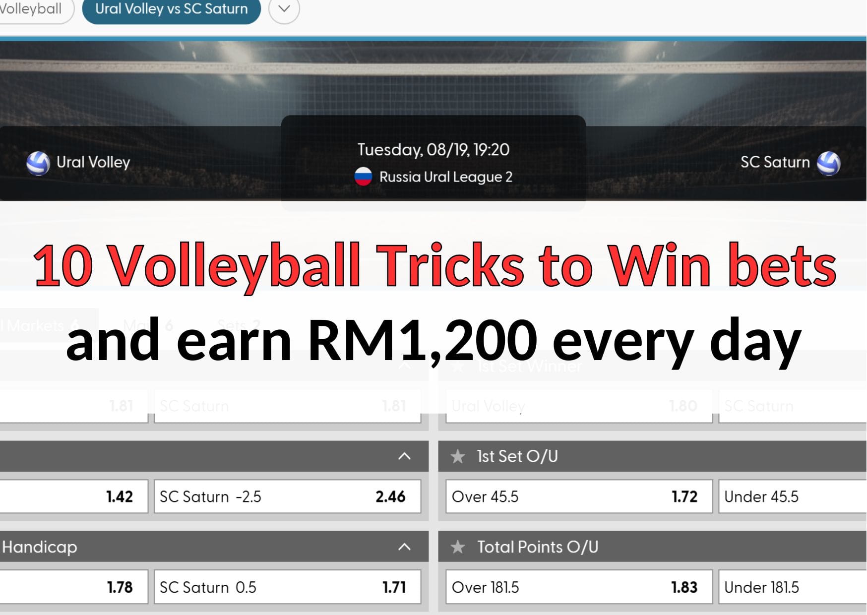 best volleyball tricks to win betting