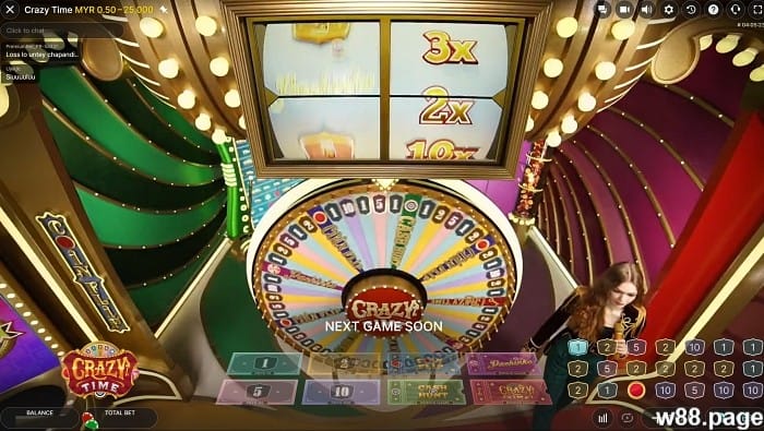 how to play crazy time step wait for wheel spin