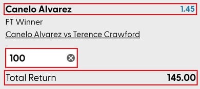 how does boxing betting work odds example 1