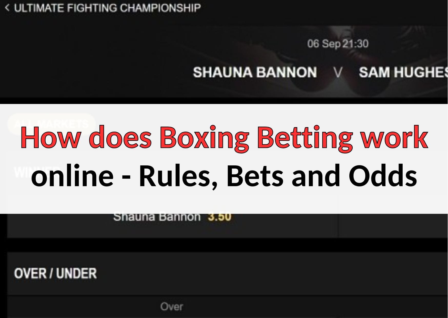 how does boxing betting work