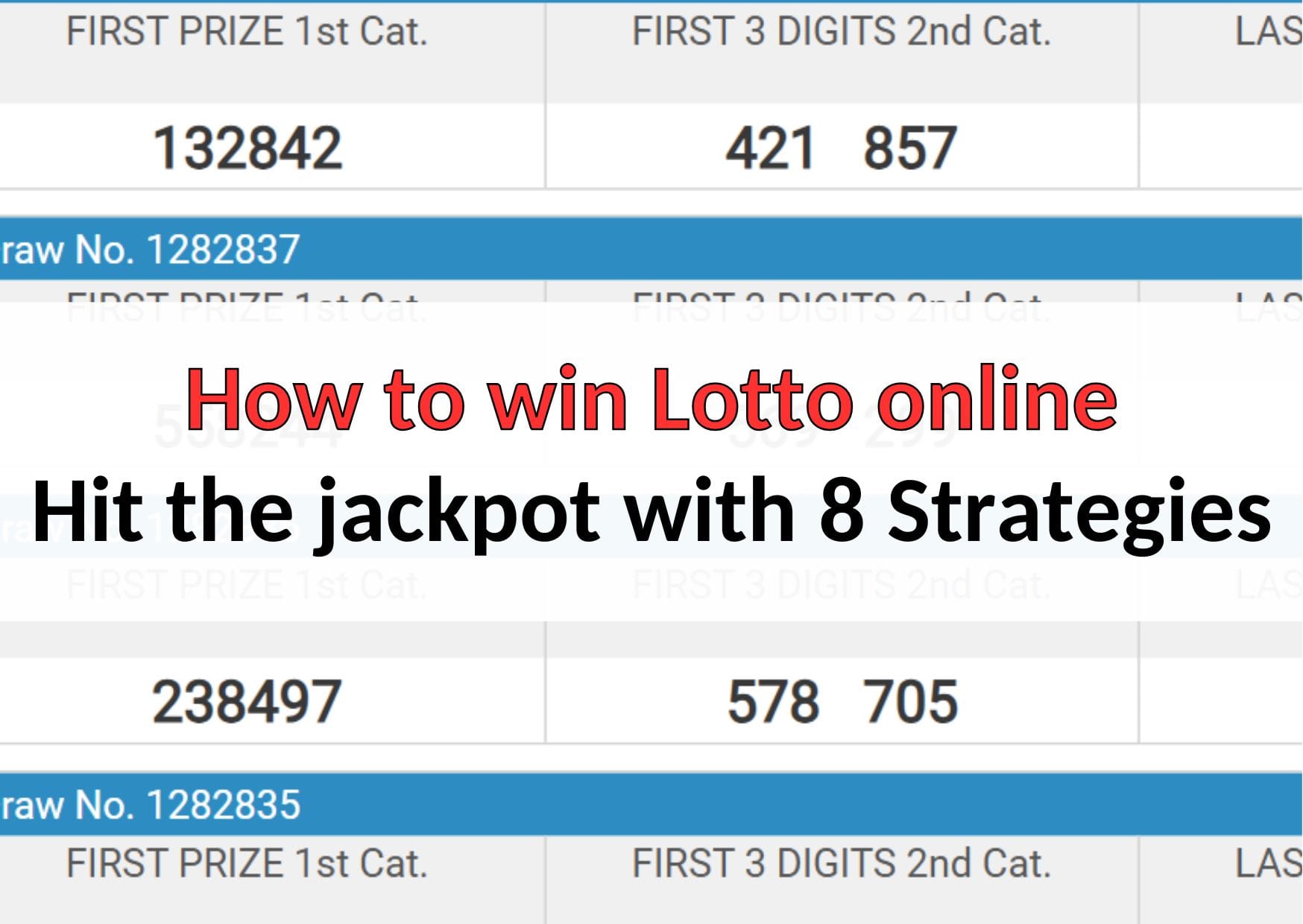 how to win lotto online