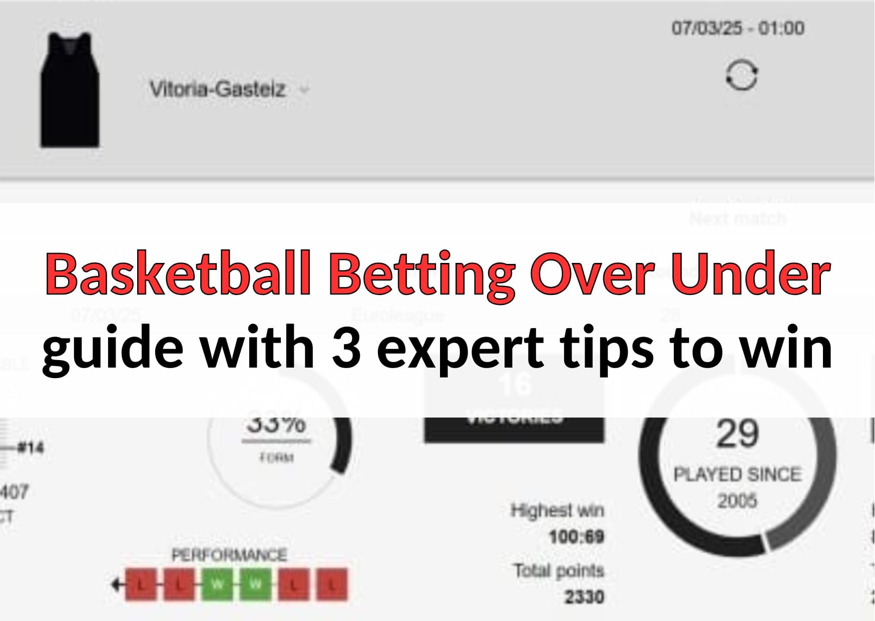 basketball betting over under explained