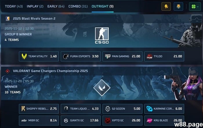 esports betting terms in sports betting