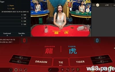 w88 live casino dragon tiger