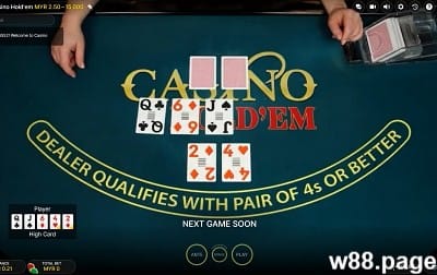 w88 live casino poker