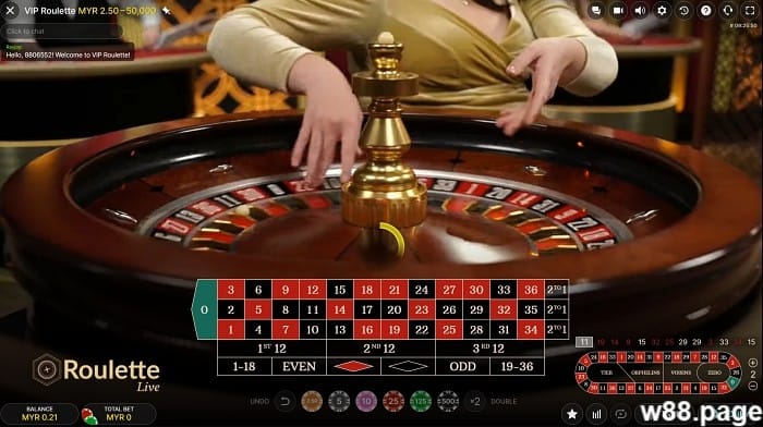 w88 roulette terms to play online