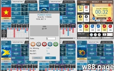 w88boleh keno and lotto games at w88