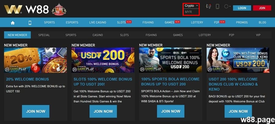 ww88 malaysia w88 crypto usdt account