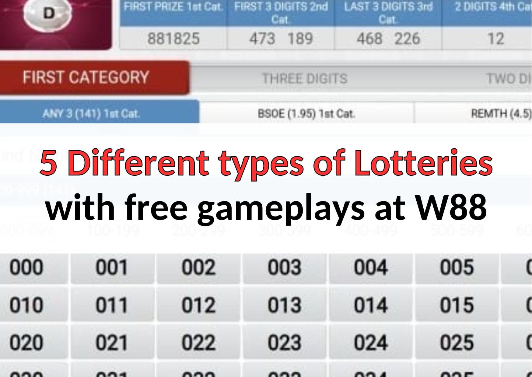 5 different types of lotteries