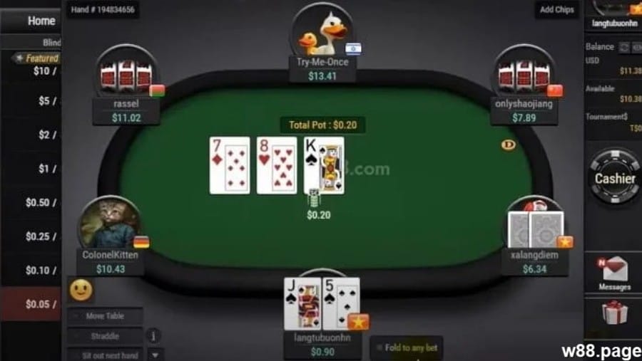 w88 poker download poker