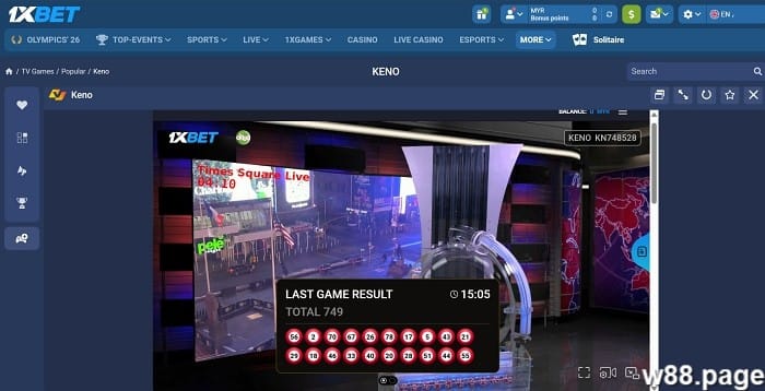 best online keno sites 1xbet