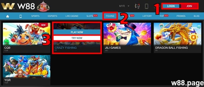 fishing games for free how to play at W88