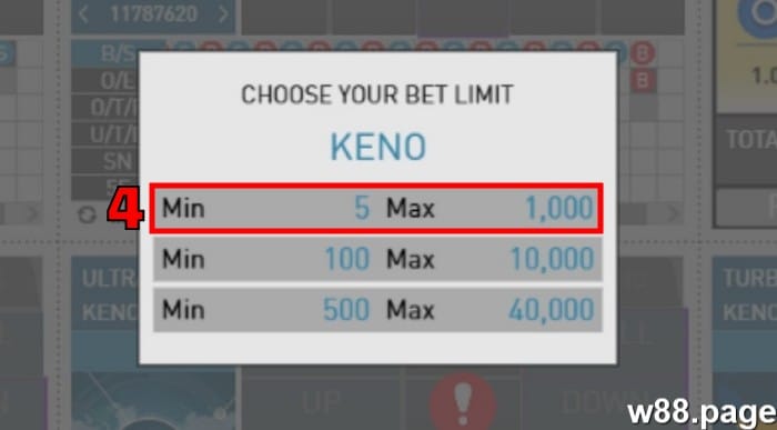 free keno games online guide step 2