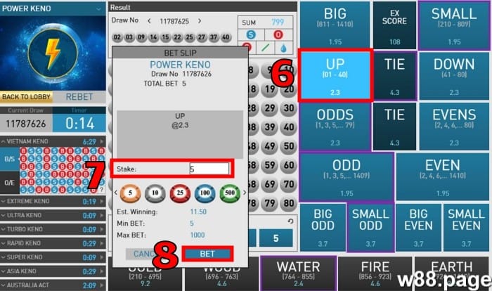 free keno games online guide step 4