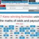 07 Keno winning formulas using the maths of odds and payouts