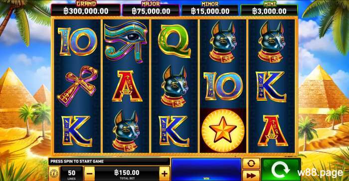 fire-blaze-daughter-pharaoh-slot-playtech-w88