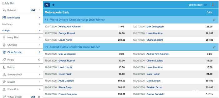 formula-1-betting-online-at-w88-sports-betting