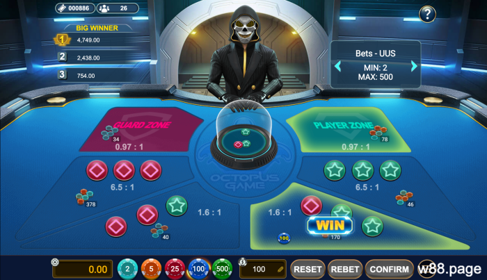 octopus-game-at-w88-online