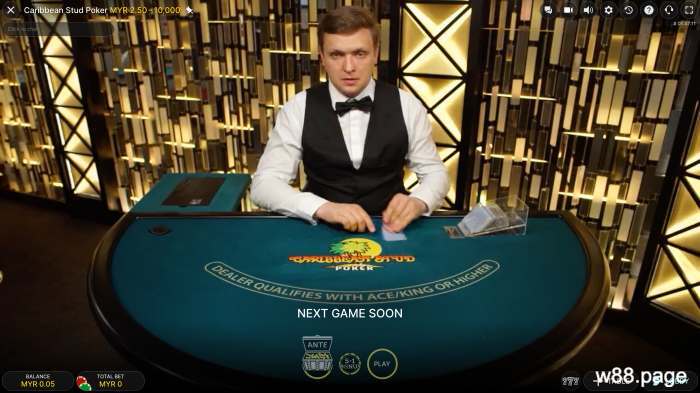 poker-online-w88-caribbean-stud-evolution