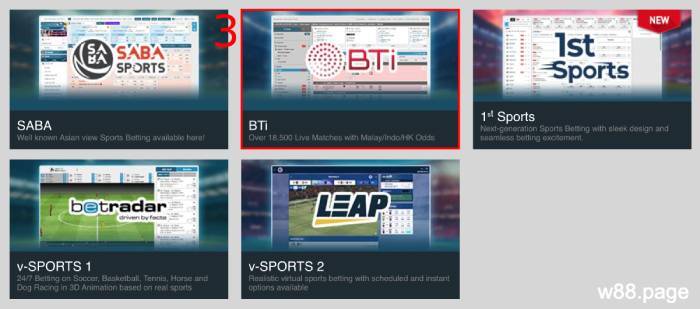 select-w88-bti-sportsbook-in-the-lobby